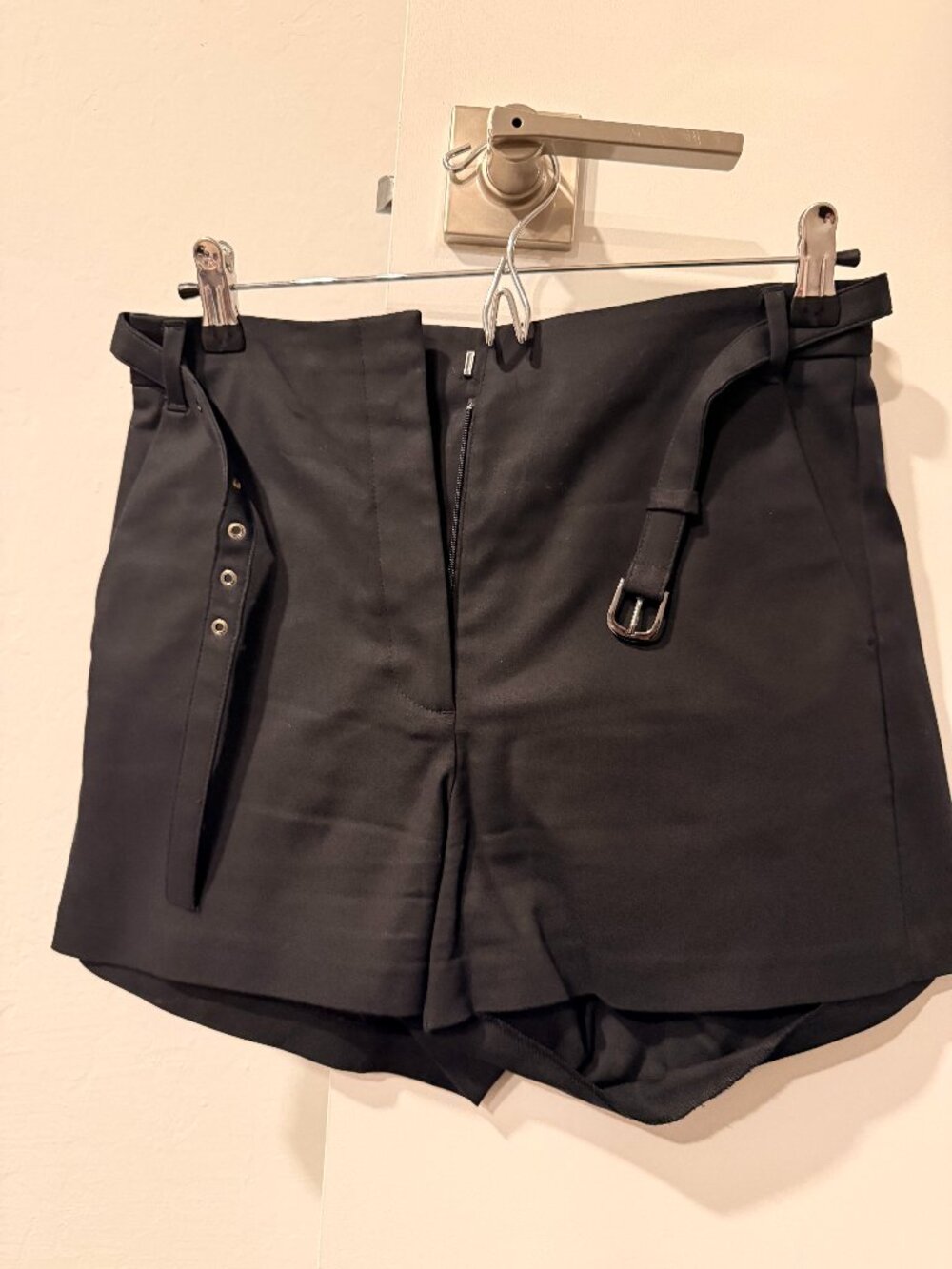 Babaton Belted Trouser Short Black Size 6
